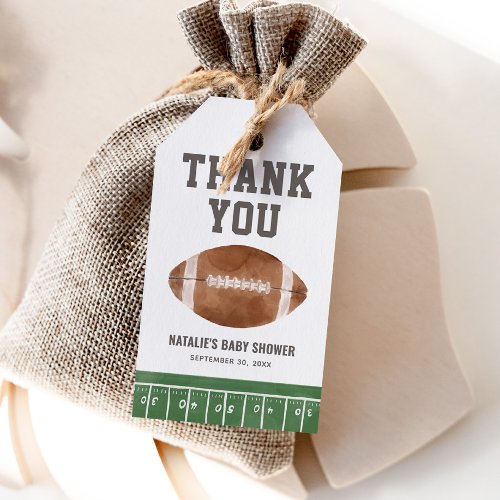 Football Baby Shower Gift Tags