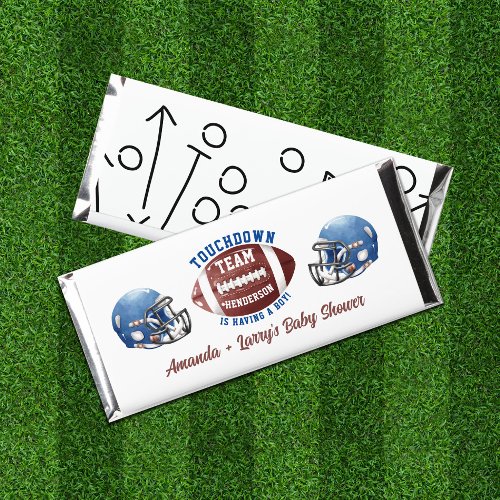 Football Baby Shower Hershey Bar Favors