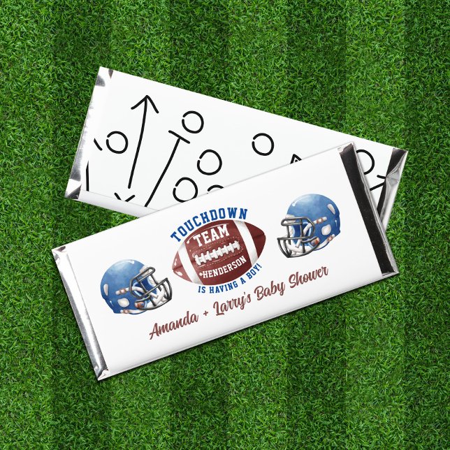 Football Baby Shower Hershey Bar Favors (Creator Uploaded)