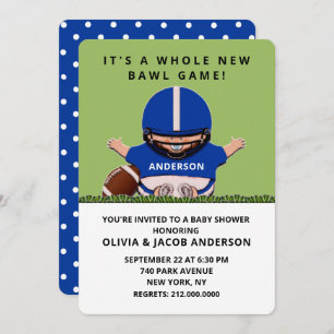 Football Baby Shower Invitation