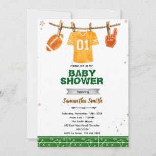 Football baby shower invitation