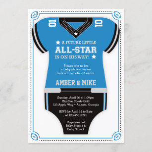 Atlanta Braves Baby Shower Ticket Style Sports Party Invitations