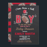 Football Baby Shower Invitation Sport Baby Shower<br><div class="desc">Football Baby Shower Invitation. 
Design are all © PIXELPERFECTIONPARTYLTD</div>