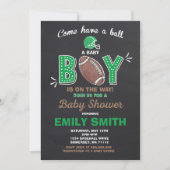 Football Baby Shower Invitation Sport Baby Shower (Front)
