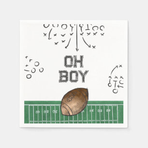 Football Baby Shower Napkins   Football Shower