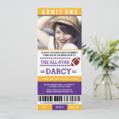 Football Baby Shower Party Invites (Standing Front)