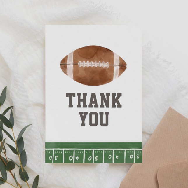 Football Baby Shower Thank You Card (Creator Uploaded)