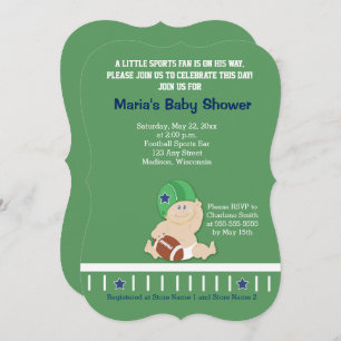 Football Baby Sports Baby Shower Invitation