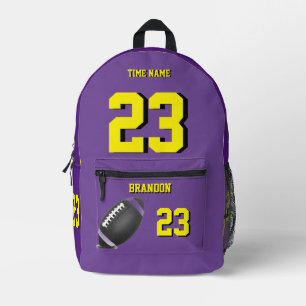 Football ball backpack high school Pby
