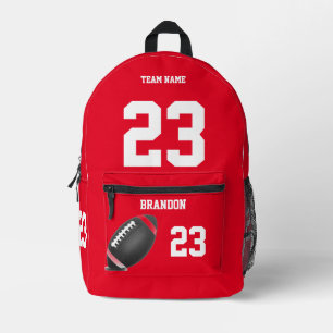 Football ball backpack high school personalized rw