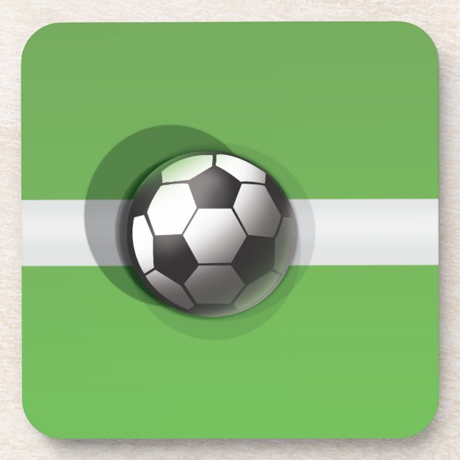 Football Ball Beverage Coaster (Front)