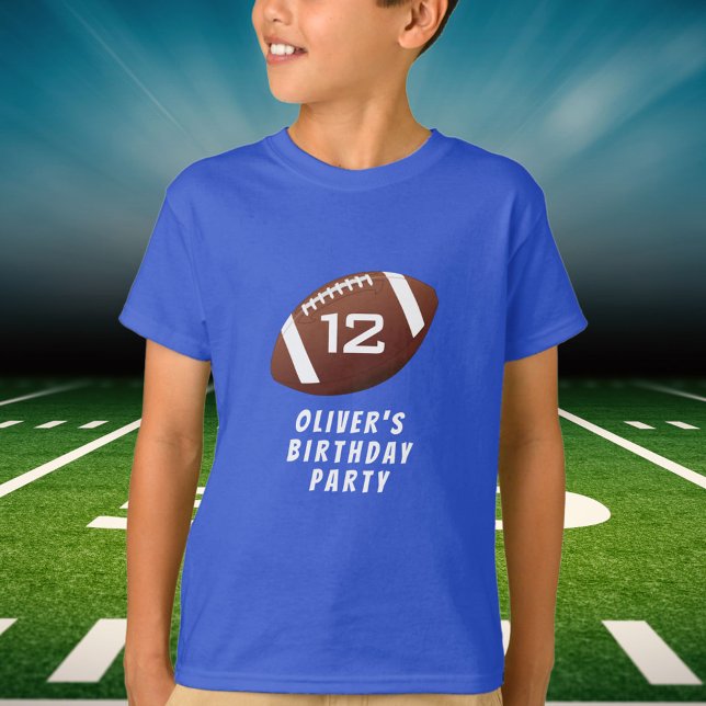 Football Ball Birthday Party Guest of Honor T-Shirt (Creator Uploaded)