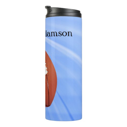 Football ball carrier large football Personalize Thermal Tumbler