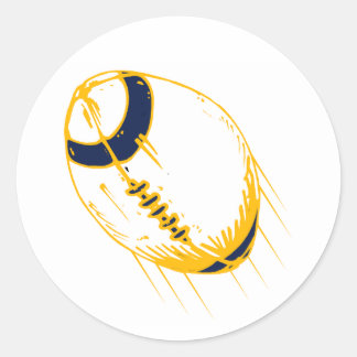Football Ball Classic Round Sticker