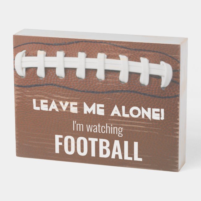 Football Ball Design Wood Box Sign