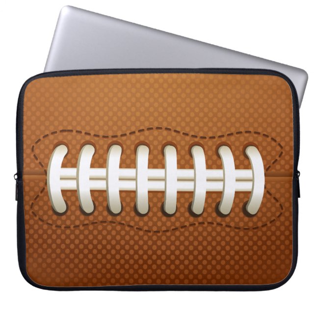 football ball laptop sleeve (Front)