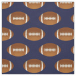 football balls on blue, pattern fabric