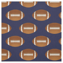 football balls on blue, pattern fabric
