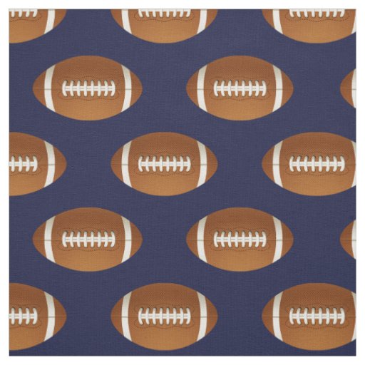 football balls on blue, pattern fabric