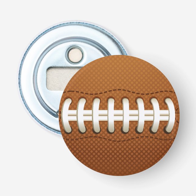 Football Balls Sports Bottle Opener (Front)
