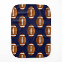 Football Balls Sports Burp Cloth