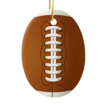Football Balls Sports Ceramic Ornament