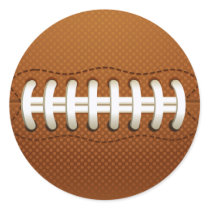 Football Balls Sports Classic Round Sticker