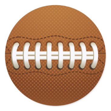 Football Balls Sports Classic Round Sticker