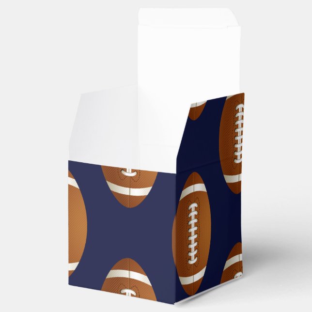 Football Balls Sports Favor Boxes (Opened)