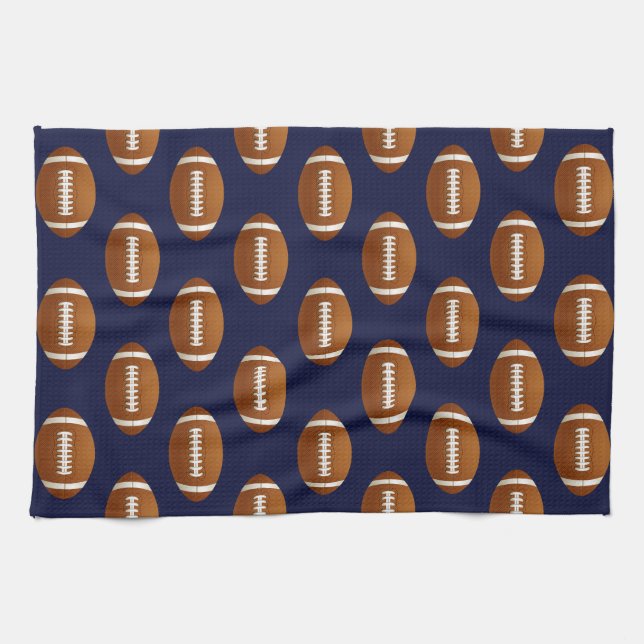 Football Balls Sports Kitchen Towel (Horizontal)
