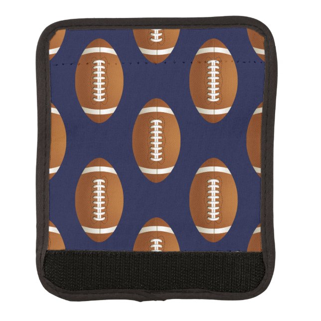 Football Balls Sports Luggage Handle Wrap (Front)