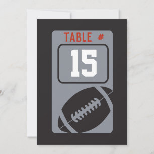 FOOTBALL Bar Mitzvah Table Seating Card