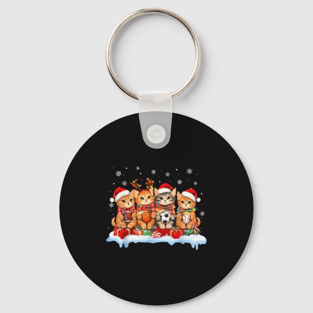 Football Baseball Basketball Player Funny Srt Chri Keychain (Front)