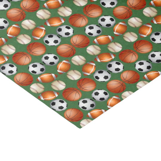 Football Baseball Basketball Soccer Tissue Paper