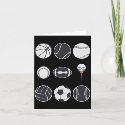Football baseball soccer volleyball basketball card