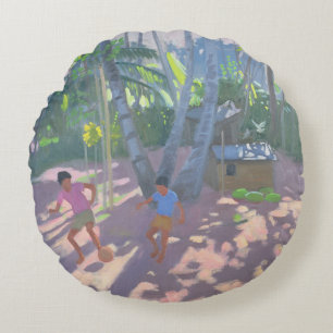 Football Bentota Sri Lanka 1998 Round Pillow