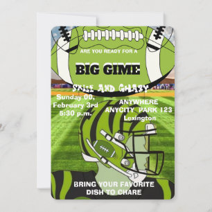 Football Big Game Watch Party Invitations