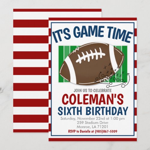 Football Birthday ANY COLOR COMBO