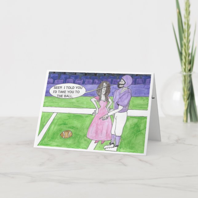 Football Birthday Card (Front)