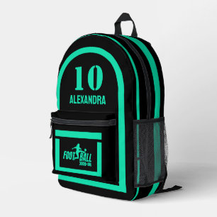 Football Birthday Gift, Football Player Girl, Acc Printed Backpack