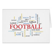 Football Birthday in Words (Front Horizontal)