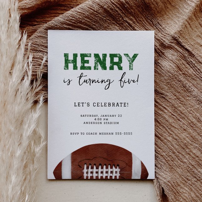 Football Birthday Invitation (Creator Uploaded)
