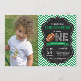 Football Birthday Invitation 1st Birthday Party