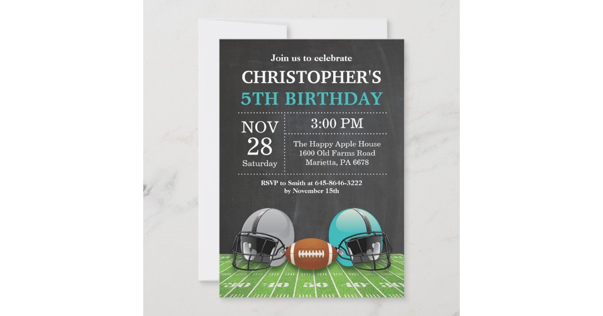 Miami Dolphins Ticket Style Sports Party Invitations – Sports Invites