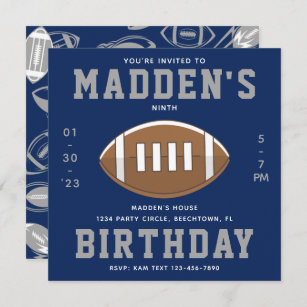 Dallas Cowboys Invitations (Digital or Printed and Shipped)