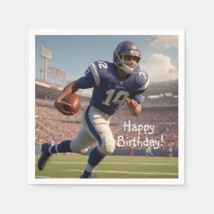 Football Birthday Napkins