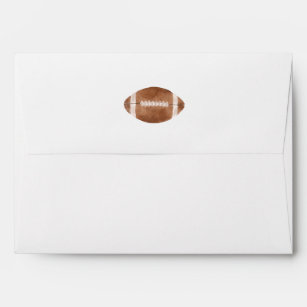 Football Birthday Party Envelope