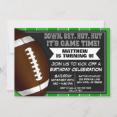 Football Birthday Party Invitation Football Fans (Front)