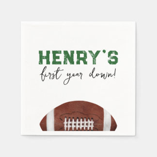 Football Birthday Party Napkin