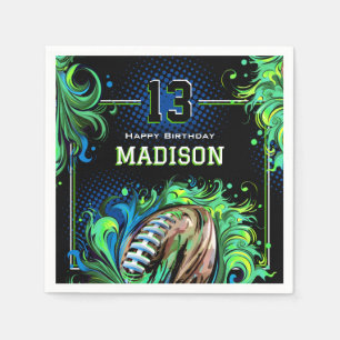 Football Birthday Party Napkins